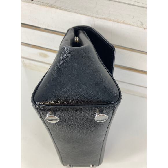 MICHAEL KORS, MEDIUM SIZE BLACK SAFFIANO LEATHER HANDBAG - Picture 5 of 11